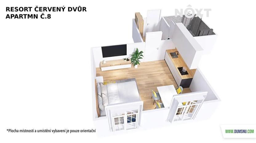 Prodej bytu 1+kk, Rapotín, Výzkumníků, 28 m2