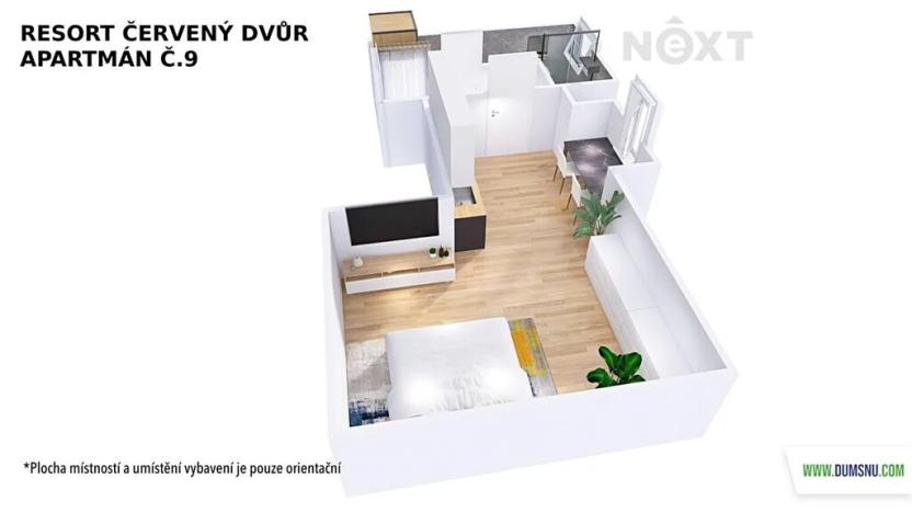 Prodej bytu 1+kk, Rapotín, Výzkumníků, 30 m2