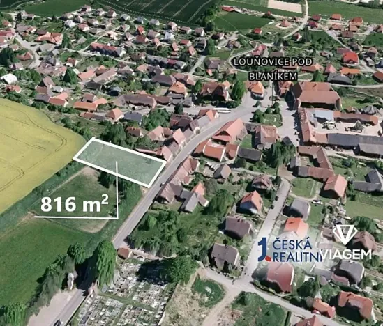 Prodej pozemku pro bydlení, Louňovice pod Blaníkem, 816 m2