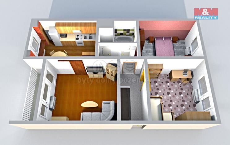 Prodej bytu 3+1, Česká Lípa, Hradecká, 75 m2