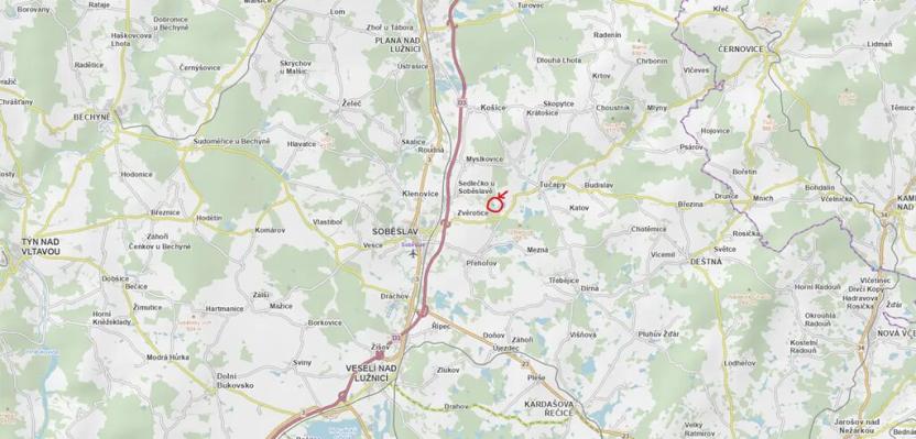 Prodej lesa, Sedlečko u Soběslavě, 6708 m2