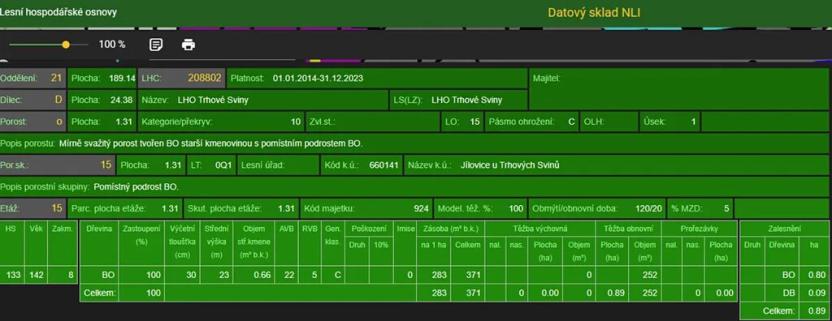 Prodej lesa, Jílovice, 13252 m2