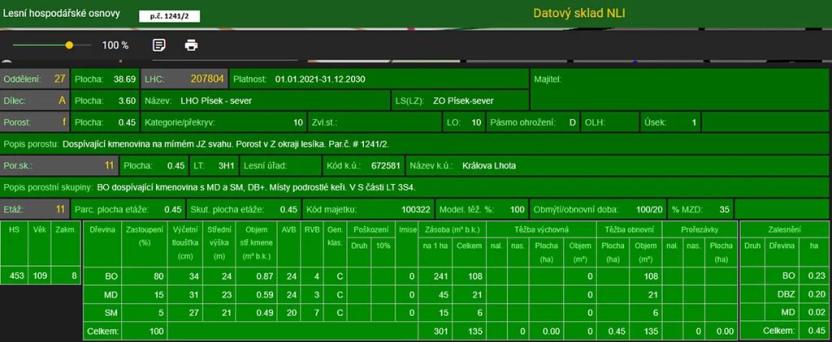 Prodej lesa, Králova Lhota, 11095 m2