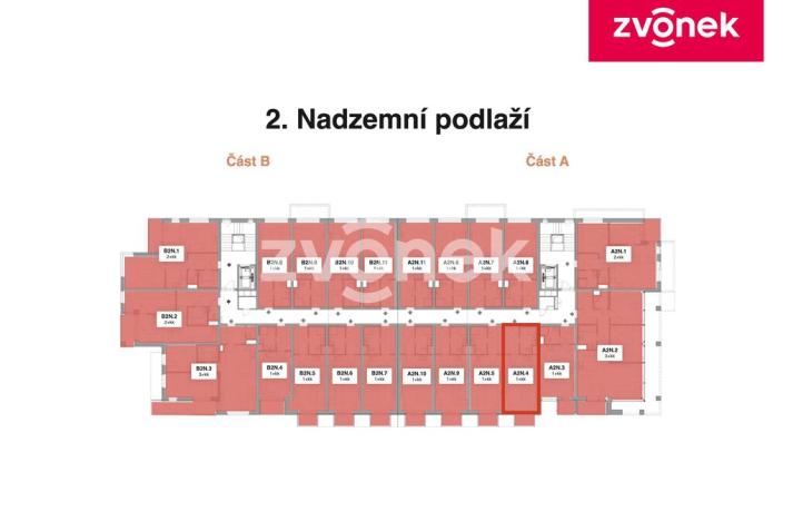 Pronájem bytu 1+kk, Zlín, Nad Stráněmi, 37 m2
