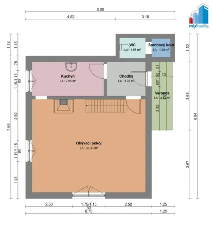 Prodej chaty, Kokašice - Lomy, 71 m2