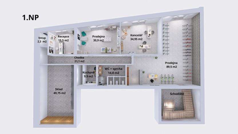 Prodej obchodního prostoru, Šumperk, Uničovská, 660 m2