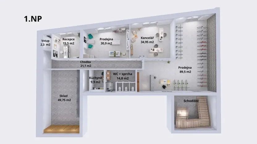 Prodej obchodního prostoru, Šumperk, Uničovská, 660 m2