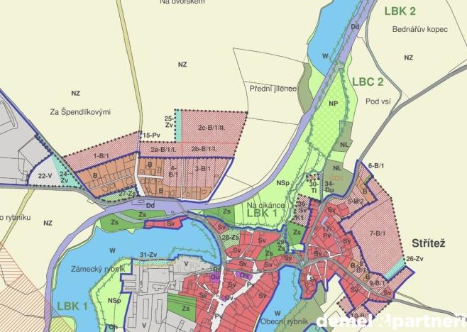 Prodej pozemku pro bydlení, Střítež, 640 m2