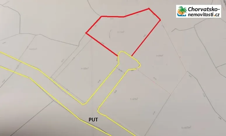 Prodej lesa, Novalja, Chorvatsko, 710 m2