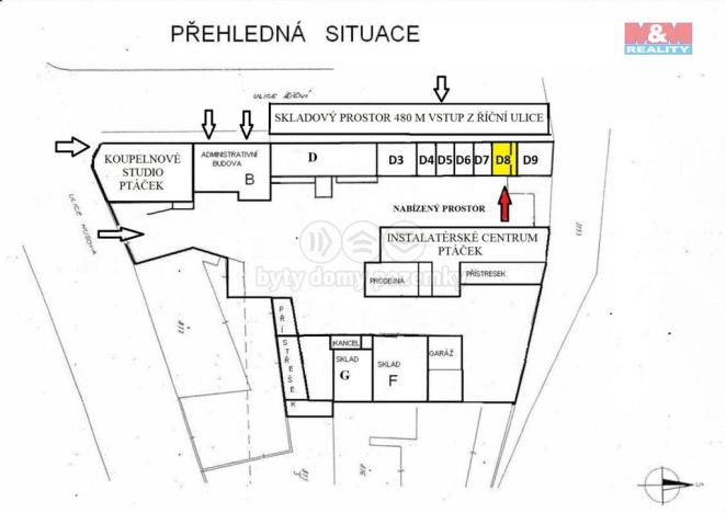 Pronájem skladu, Louny, Říční, 40 m2