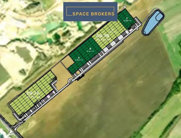 Pronájem skladu, Kozomín, 2100 m2