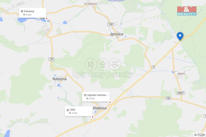 Prodej pozemku, Přešťovice - Brusy, 784 m2