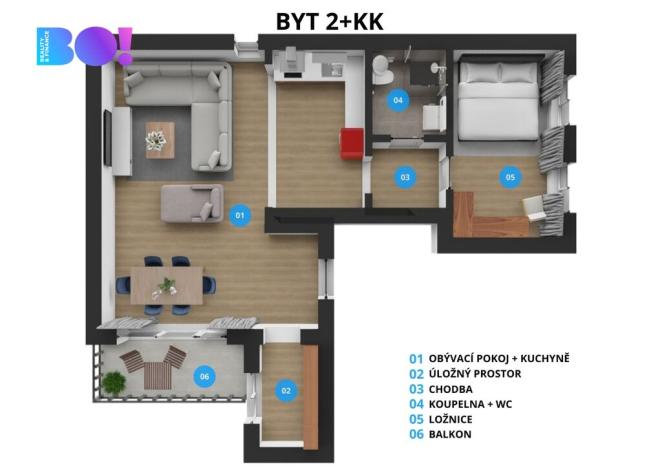 Prodej bytu 2+kk, Třinec - Konská, 51 m2