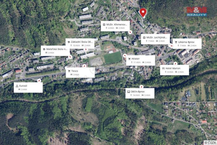 Prodej bytu 3+1, Děčín - Děčín IX-Bynov, Pod Vrchem, 78 m2