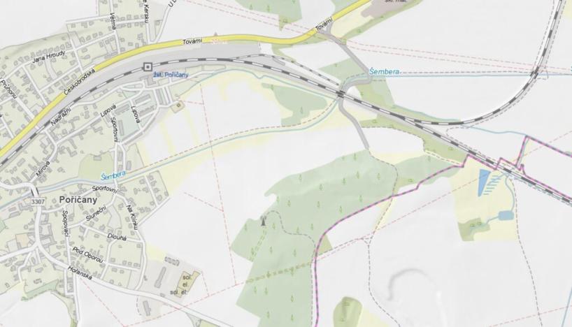 Prodej louky, Hořany, 2043 m2