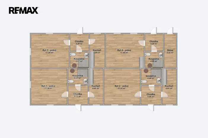 Prodej atypického bytu, Jemnice, Na Pořadí, 131 m2