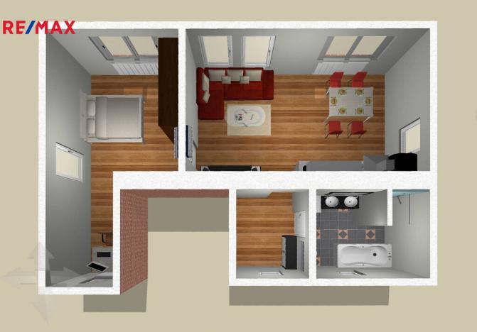 Pronájem bytu 2+kk, Ostrava - Mariánské Hory, Josefa Šavla, 63 m2