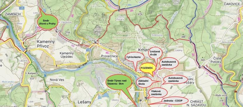 Prodej pozemku pro bydlení, Krhanice, 2624 m2