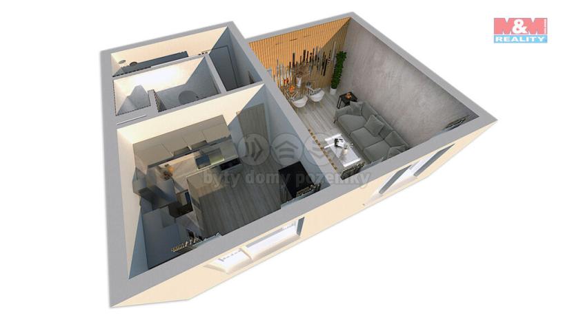 Prodej bytu 1+1, Trutnov - Dolní Předměstí, Náchodská, 36 m2