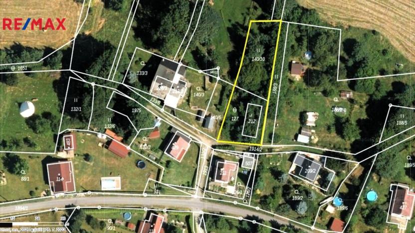 Prodej zahrady, Krompach, 1001 m2