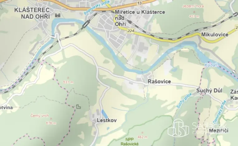 Prodej pozemku pro bydlení, Klášterec nad Ohří, 10940 m2