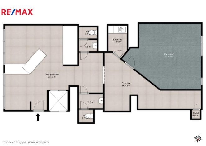 Pronájem kanceláře, Praha - Nusle, Hvězdova, 82 m2