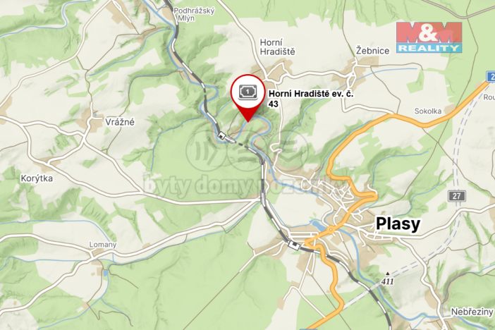 Prodej chaty, Plasy - Horní Hradiště, 62 m2