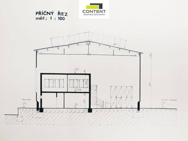 Pronájem výrobních prostor, Nýřany, Šůlova, 786 m2