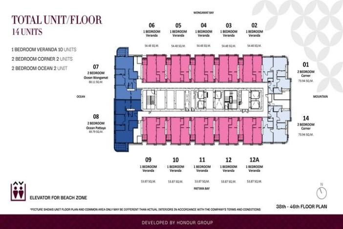 Prodej apartmánu, Pattaya, 56 m2