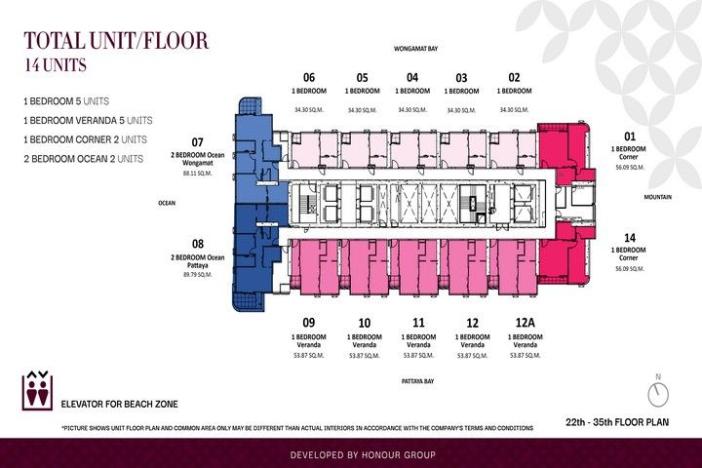 Prodej apartmánu, Pattaya, 56 m2