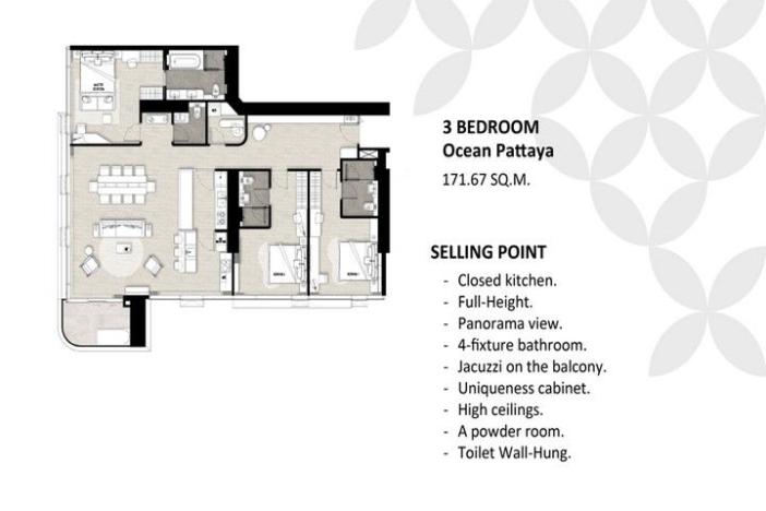 Prodej apartmánu, Pattaya, 56 m2