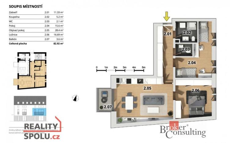 Prodej bytu 3+kk, Český Brod, Prokopa Velikého, 79 m2