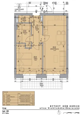 Prodej bytu 2+kk, Hořice, Zborovská, 48 m2