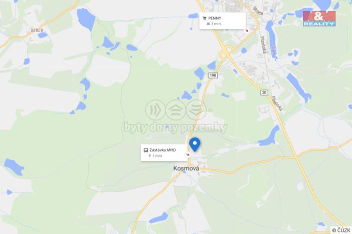 Pronájem bytu 2+1, Toužim - Kosmová, 52 m2