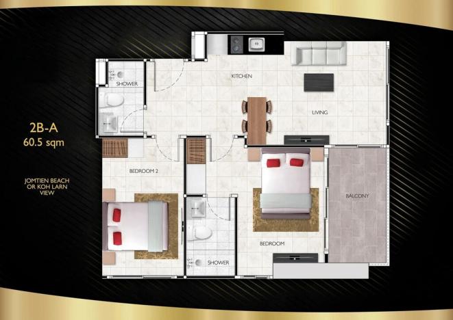 Prodej apartmánu, Pattaya, 29 m2