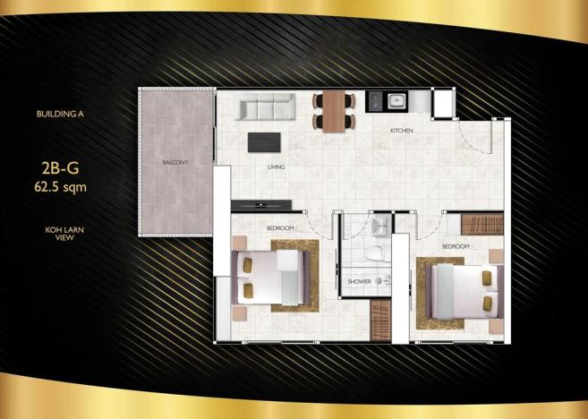 Prodej apartmánu, Pattaya, 29 m2