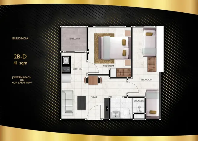 Prodej apartmánu, Pattaya, 29 m2