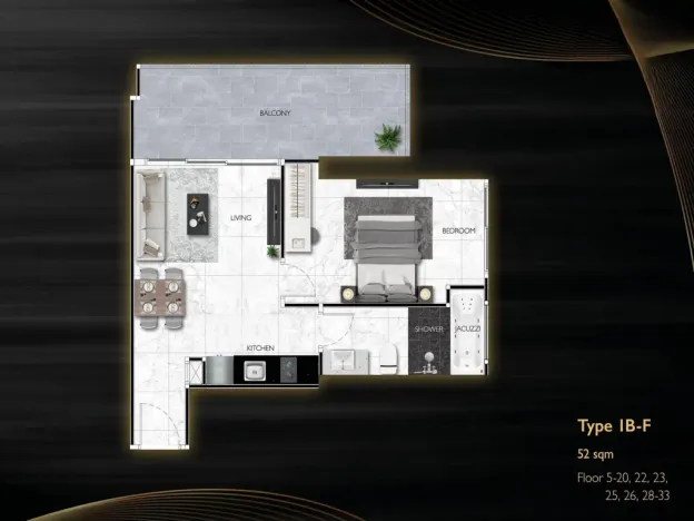 Prodej apartmánu, Pattaya, Thajsko, 28 m2