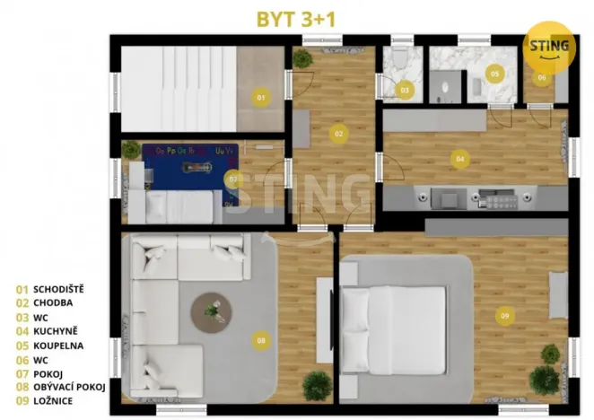 Prodej bytu 3+1, Opava, Liliová, 93 m2