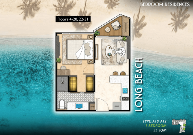 Prodej apartmánu, Pattaya, 38 m2