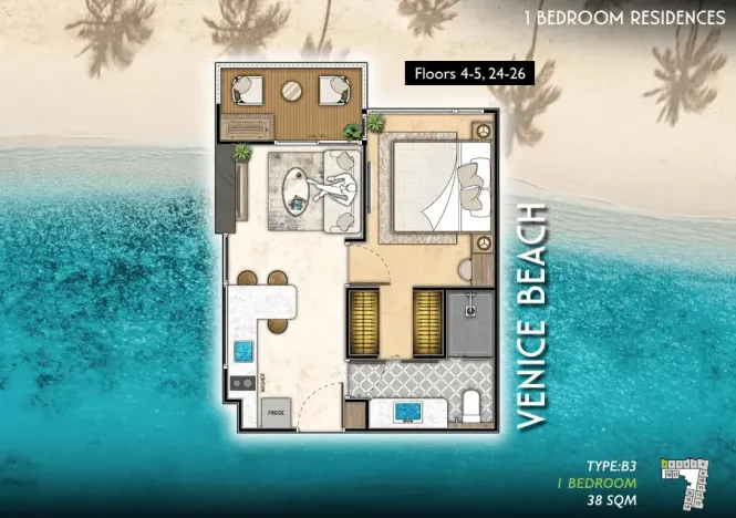 Prodej apartmánu, Pattaya, 38 m2