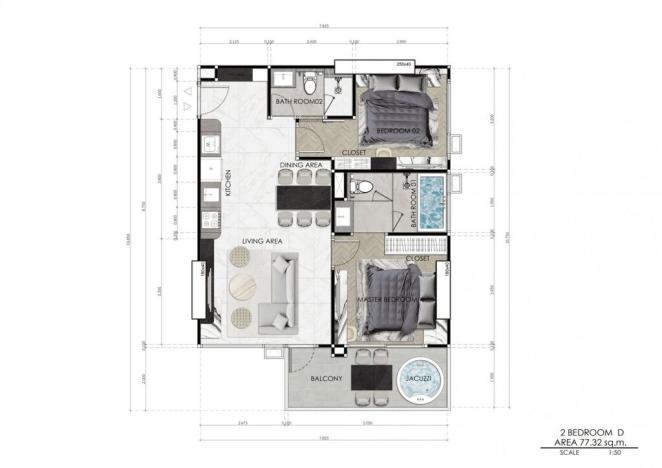 Prodej apartmánu, Pattaya, 31 m2