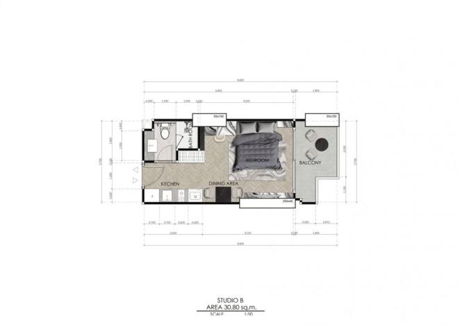 Prodej apartmánu, Pattaya, 31 m2