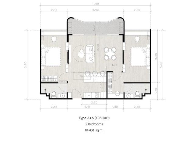 Prodej apartmánu, Pattaya, 45 m2