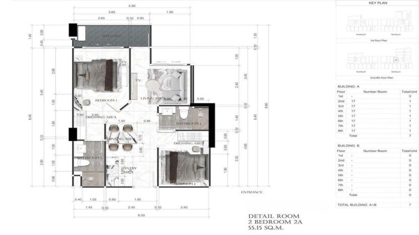 Prodej apartmánu, Pattaya, 65 m2