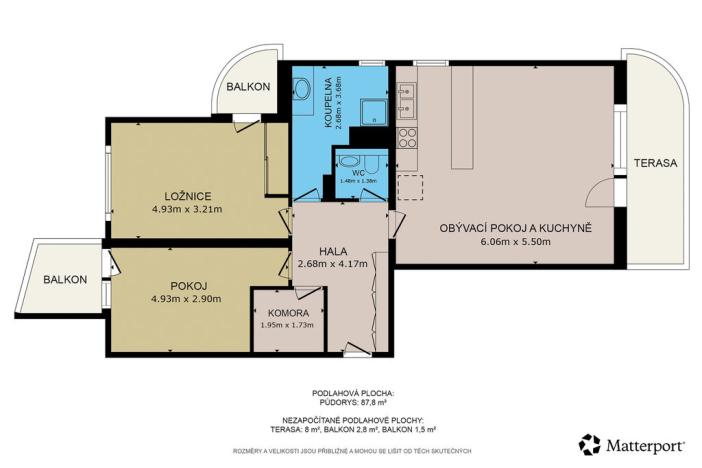 Prodej bytu 3+kk, Brno - Medlánky, Ke Statku, 87 m2