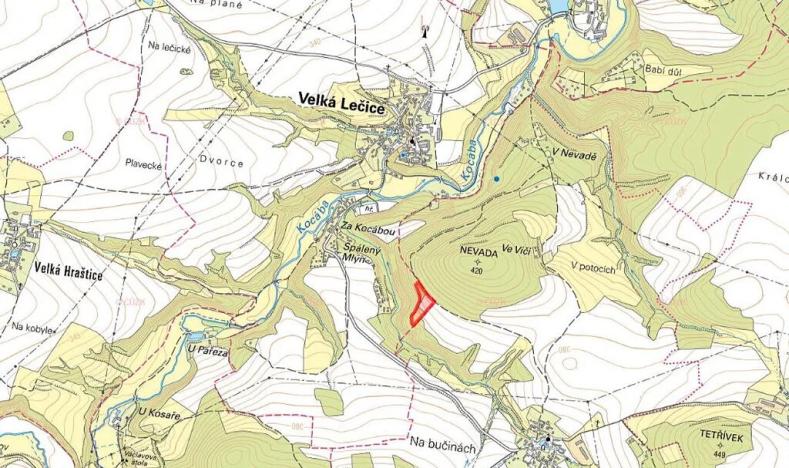 Prodej pole, Velká Lečice, 11887 m2
