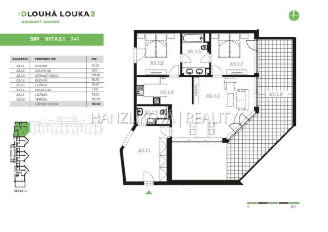 Prodej bytu 3+1, České Budějovice, Volejbalistů, 92 m2
