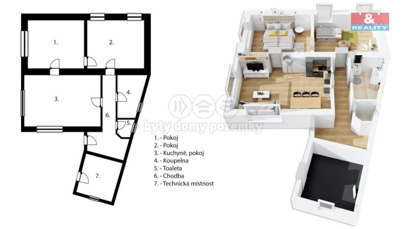 Prodej rodinného domu, Jaroměřice, 80 m2