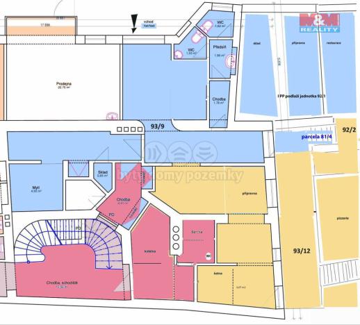 Prodej obchodního prostoru, Ústí nad Orlicí, T. G. Masaryka, 143 m2